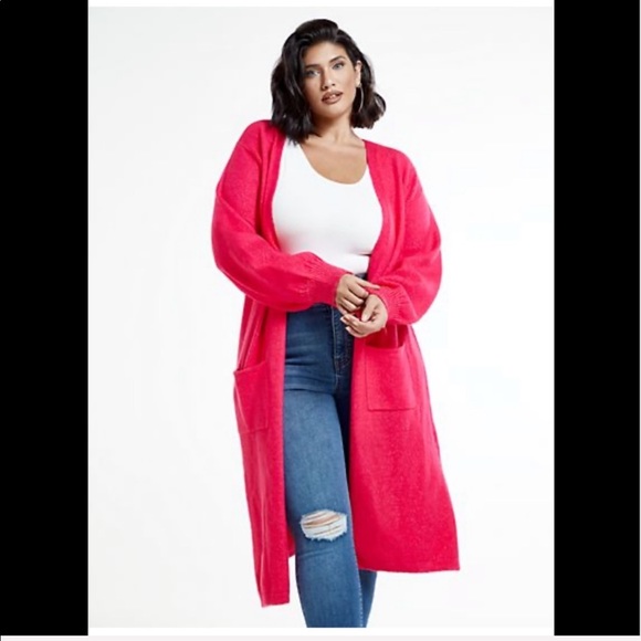 Fashion to Figure Sweaters - Marguerite Long Cardigan Sweater